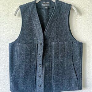 Filson Mackinaw Wool Vest - S - Charcoal